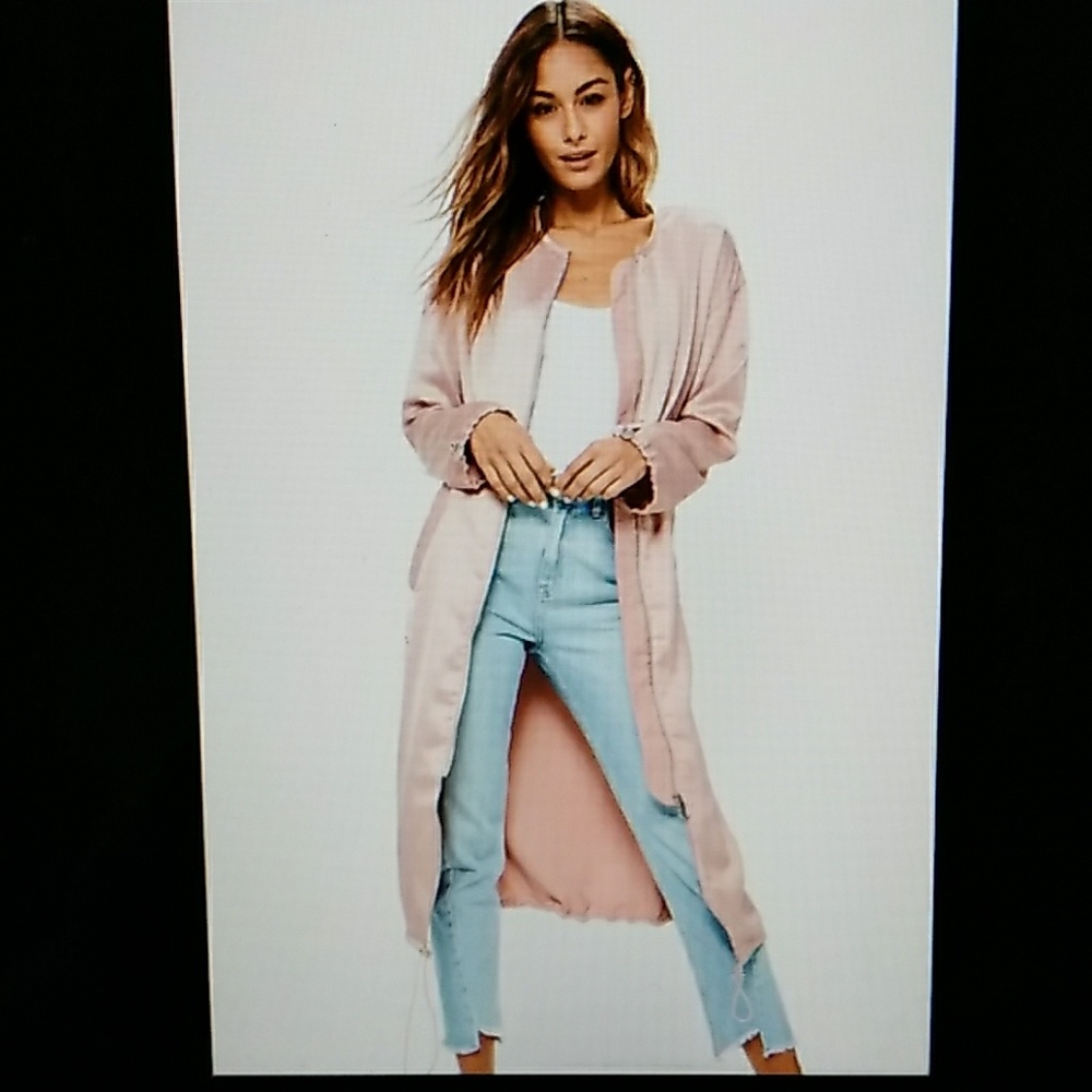 ISO Pink satin utility duster